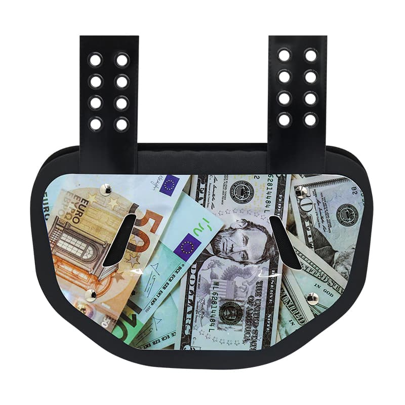 Slagtålig bakplatta från American Football - Lätt och ventilerat ryggskydd