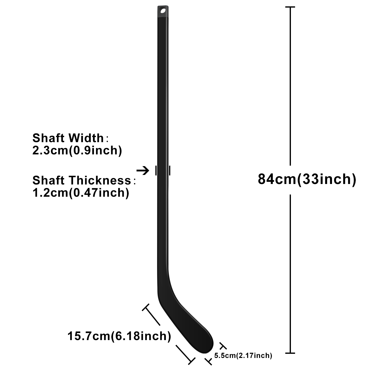 Top - Notch China Quality Mini Ice Hockey Stick (XS) i glasfiber för unga spelare